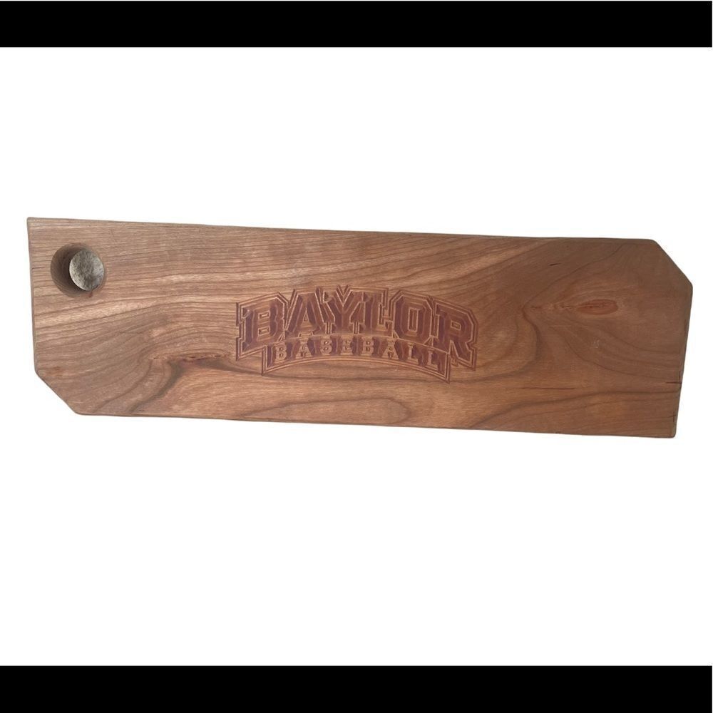 Baylor Bears Baseball Handmade Wooden Cutting‎ Board Big 12 Baseball BU Sic Em